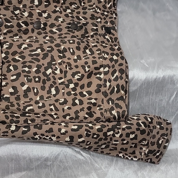 ๐๐HP๐ New Rails Steffi Mountain Leopard Jacket Linen Lyocell - Picture 3 of 7